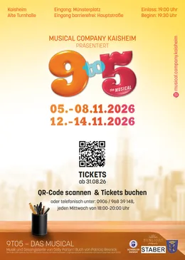 Plakat 9 to 5 – The Musical, November 2026