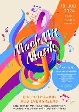 Plakat MachMitMusik, 19. Juli 2024, Thaddäus Kaisheim
